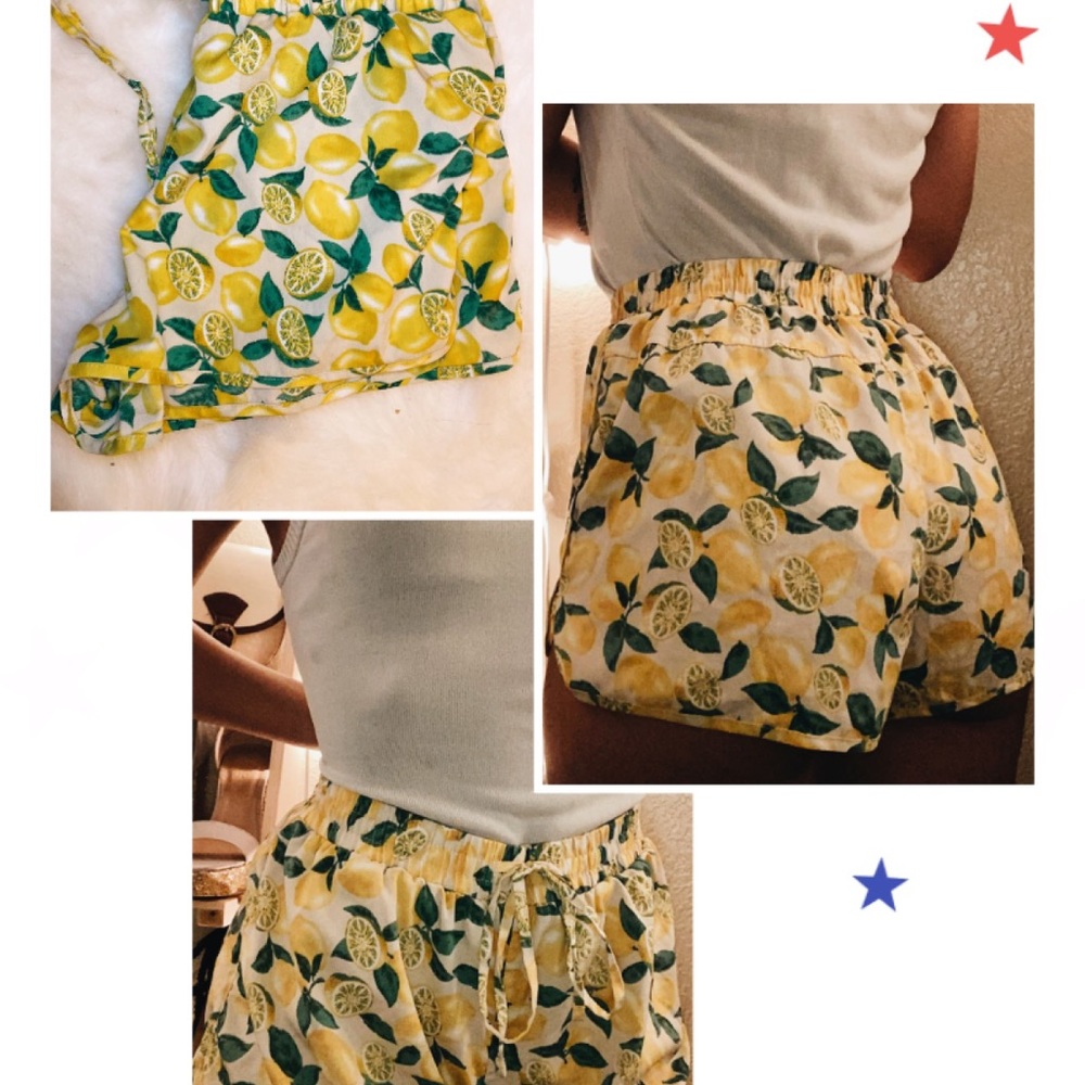 Lemon Drawstring Pants